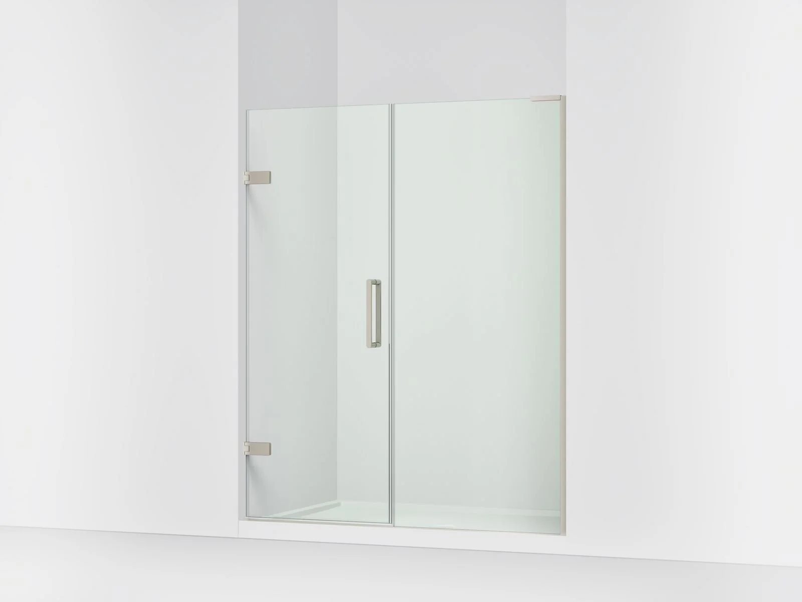 KOHLER K-27616-10L Composed Frameless pivot shower door, 71-3/4" H x 57-1/4 - 58" W, with 3/8" thick Crystal Clear glass - Image 9