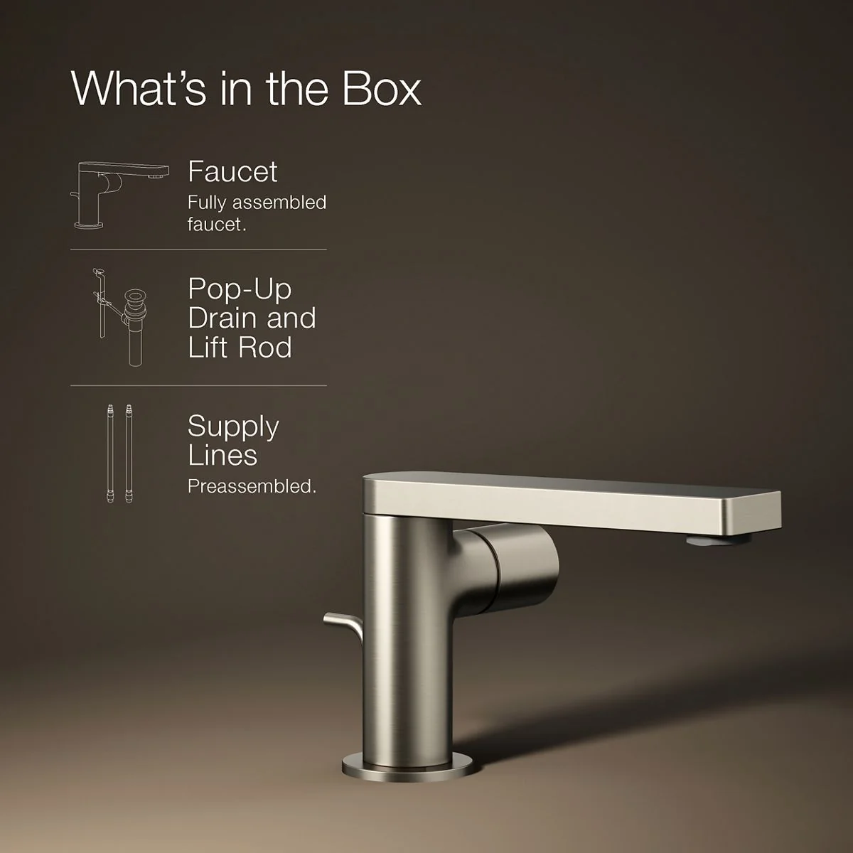 KOHLER K-73050-7 Composed Single-handle bathroom sink faucet with Cylindrical handle, 1.2 gpm - Image 12