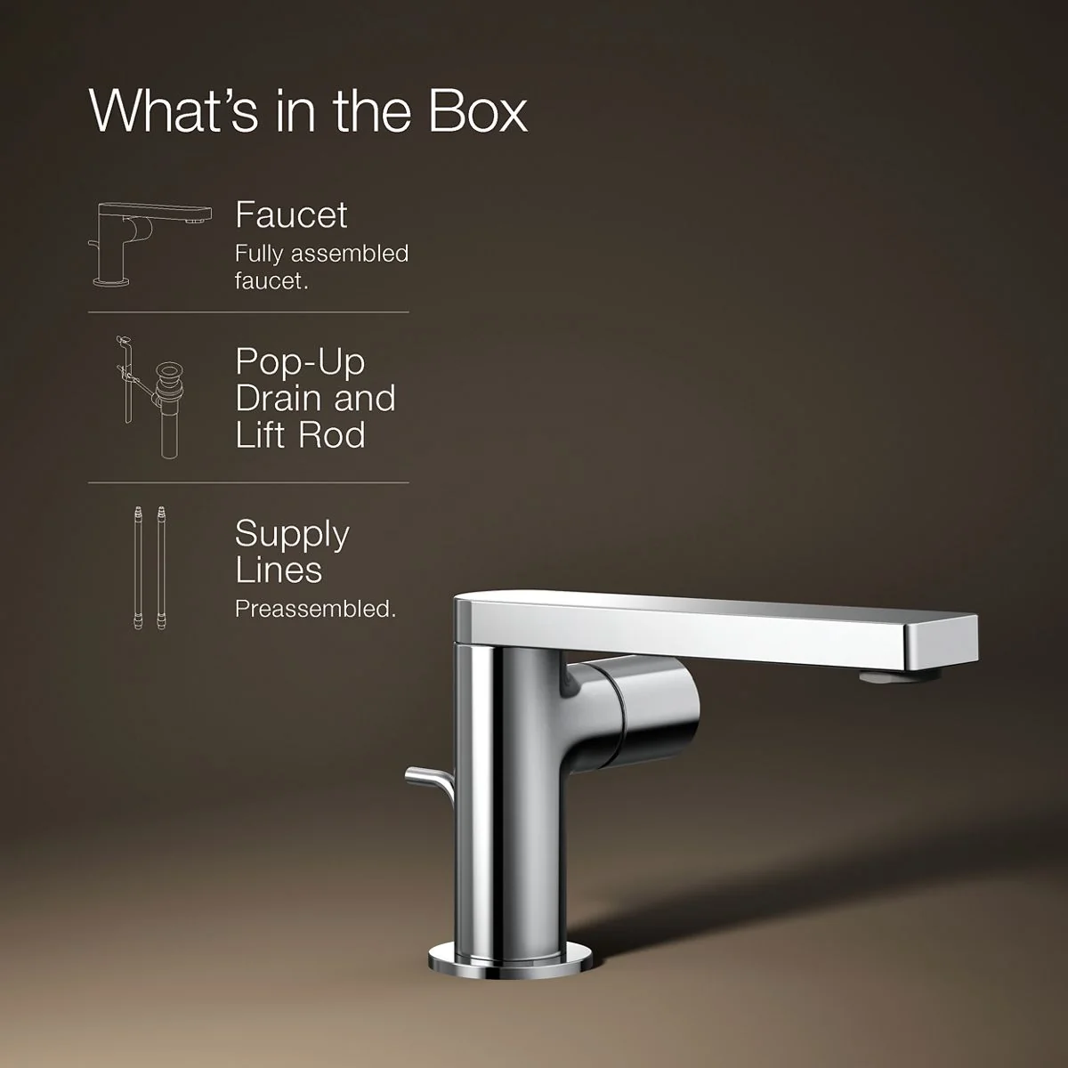 KOHLER K-73050-7 Composed Single-handle bathroom sink faucet with Cylindrical handle, 1.2 gpm - Image 30