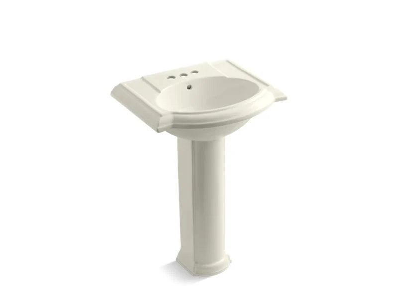 KOHLER K-2286-4 Devonshire 24-1/4" rectangular pedestal bathroom sink - Image 4
