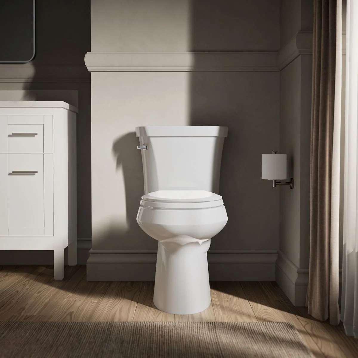 KOHLER K-3889-T Highline Two-piece elongated toilet, 1.28 gpf - Image 9