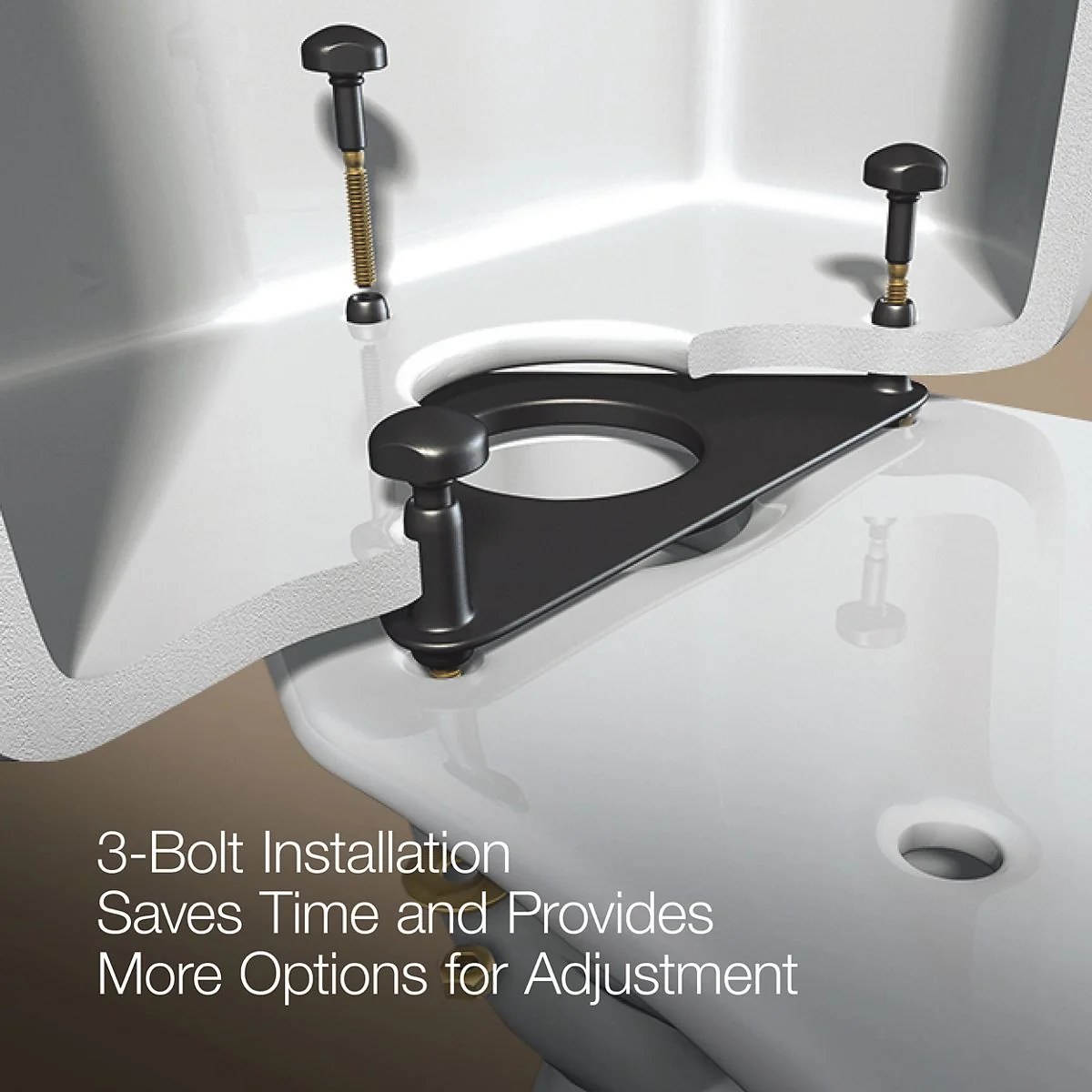 KOHLER K-5481-RA Highline Two-piece round-front toilet, 1.28 gpf - Image 7