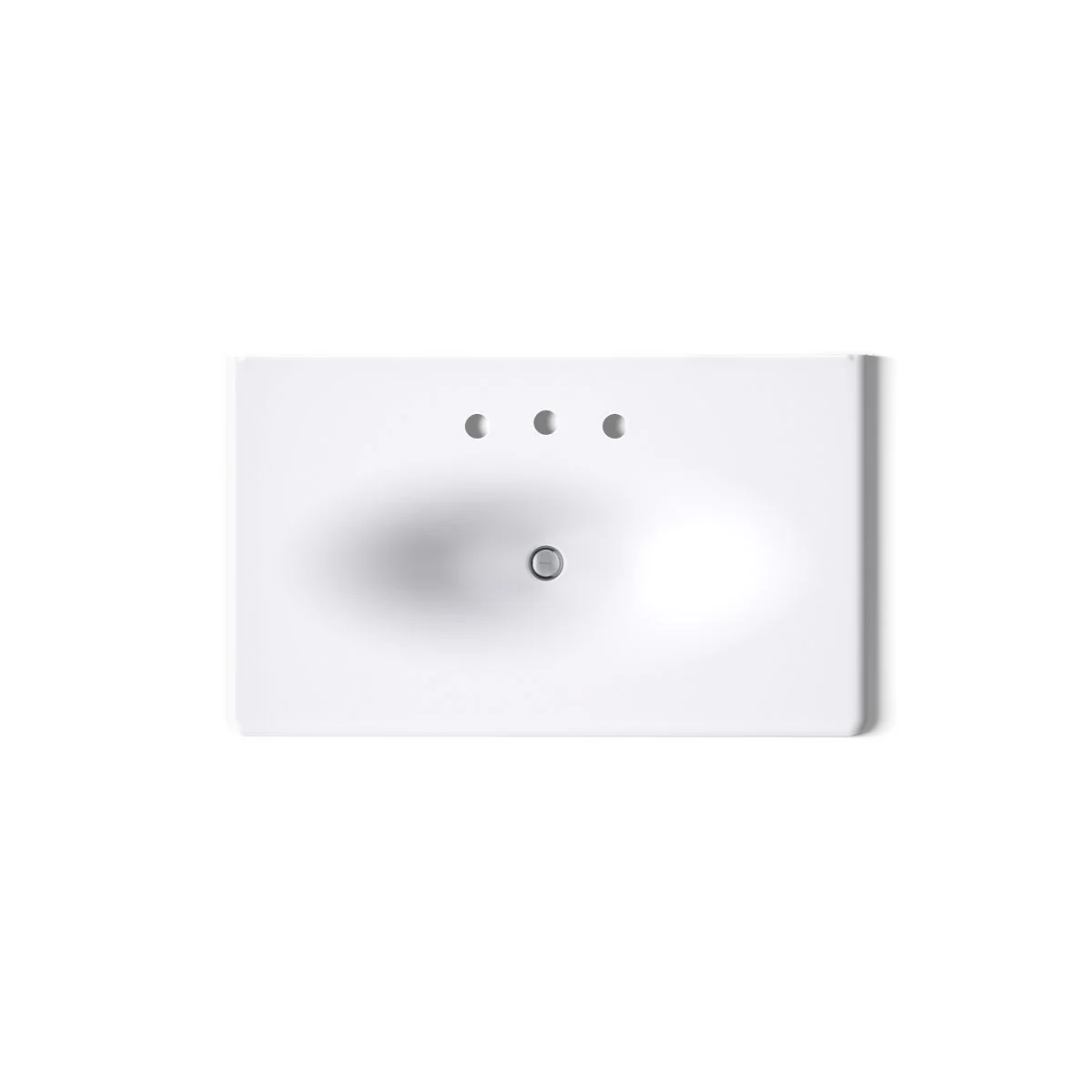 KOHLER K-3051-8 Iron/Impressions 37" Enameled cast iron vanity top with integrated oval sink - Image 60