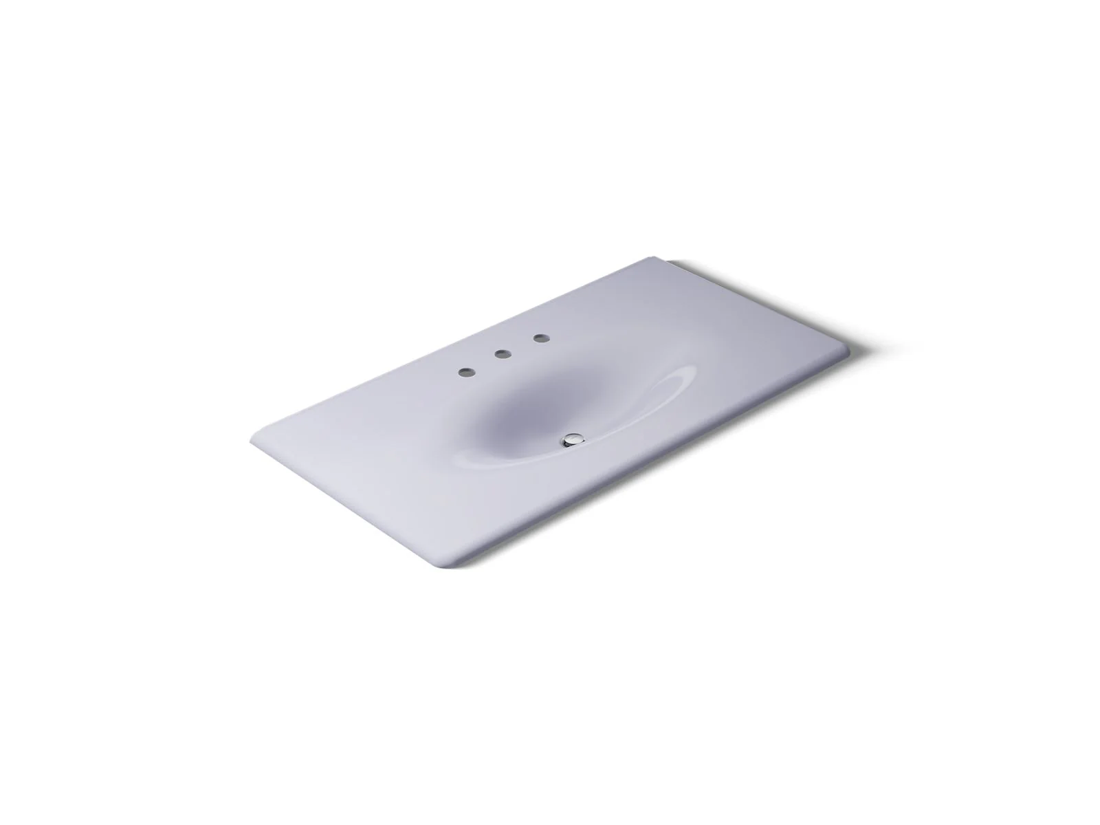 KOHLER K-3052-8 Iron/Impressions 43" Enameled cast iron vanity top with integrated oval sink - Image 21