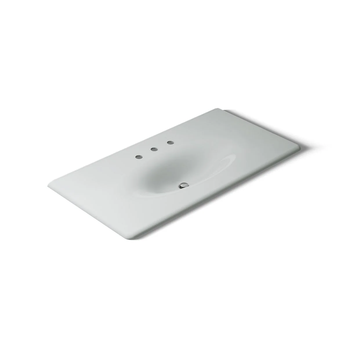 KOHLER K-3052-8 Iron/Impressions 43" Enameled cast iron vanity top with integrated oval sink - Image 48