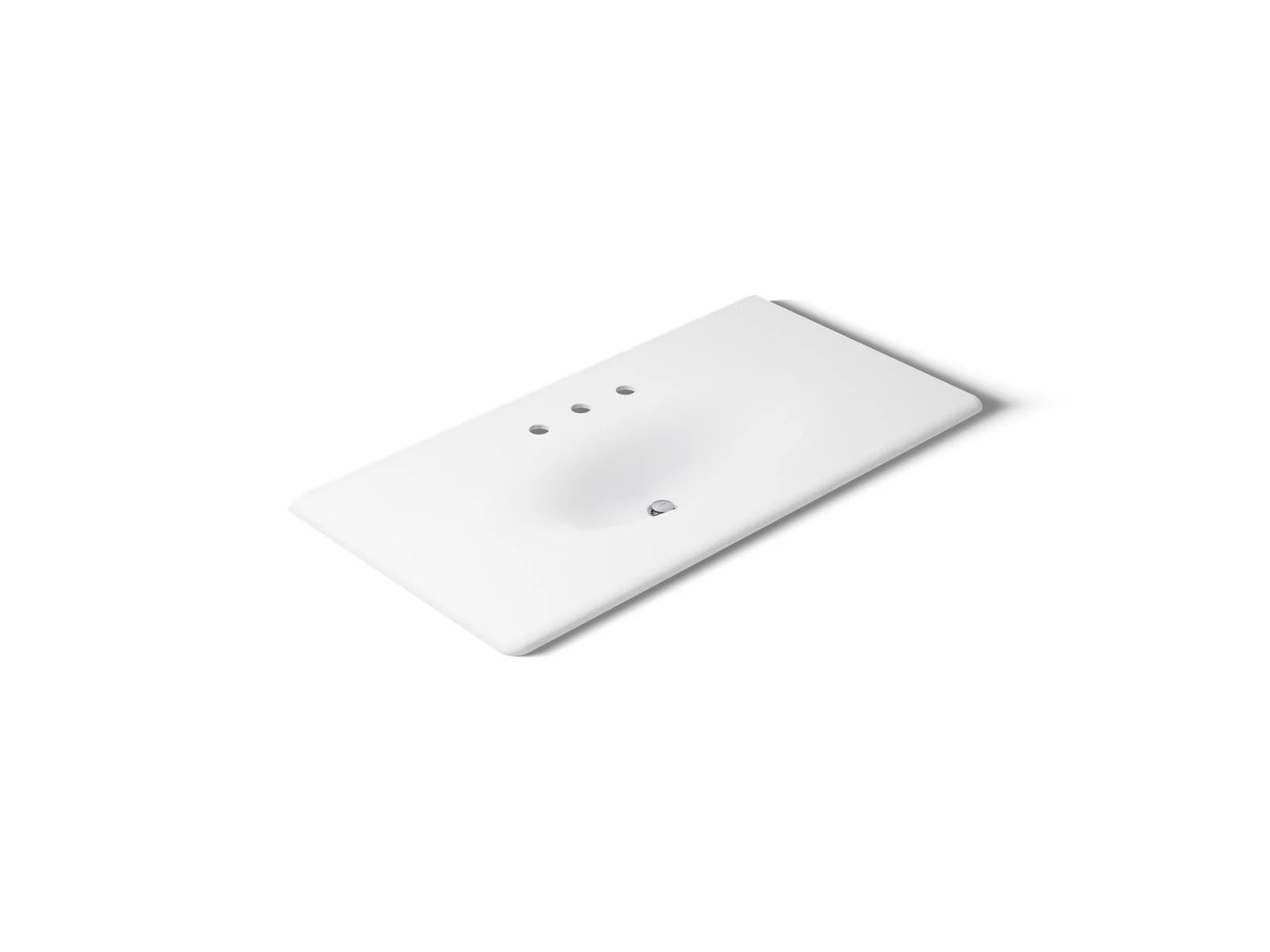 KOHLER K-3052-8 Iron/Impressions 43" Enameled cast iron vanity top with integrated oval sink - Image 56
