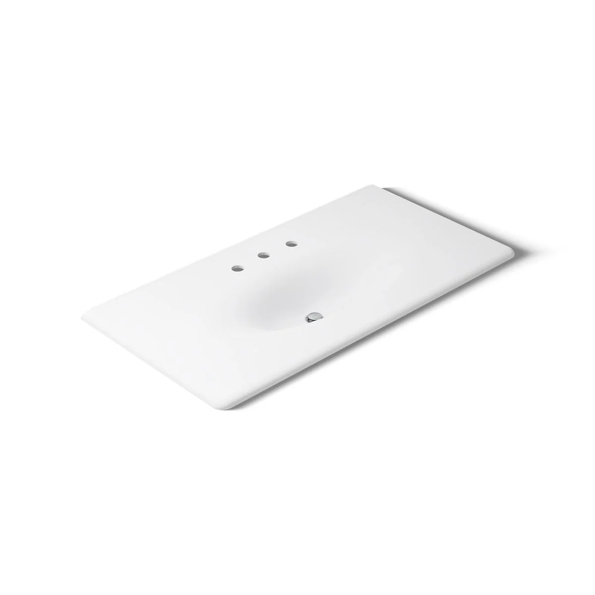 KOHLER K-3052-8 Iron/Impressions 43" Enameled cast iron vanity top with integrated oval sink - Image 58