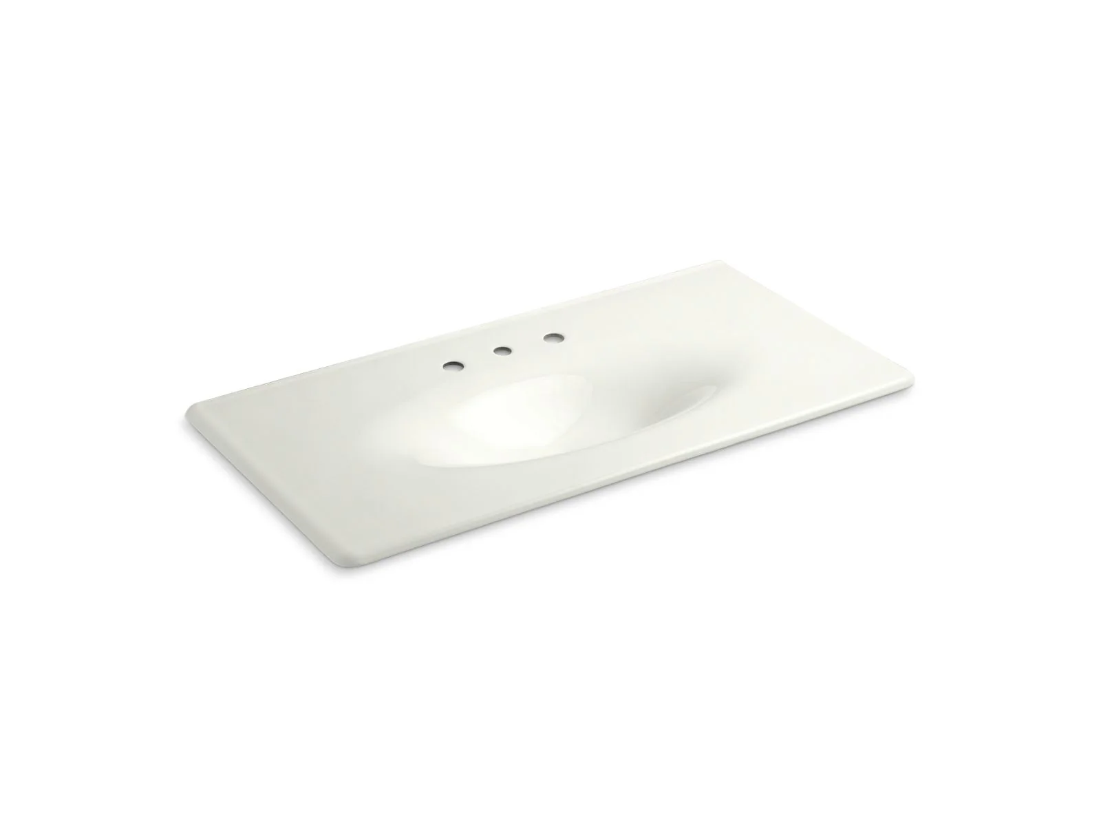 KOHLER K-3052-8 Iron/Impressions 43" Enameled cast iron vanity top with integrated oval sink - Image 9