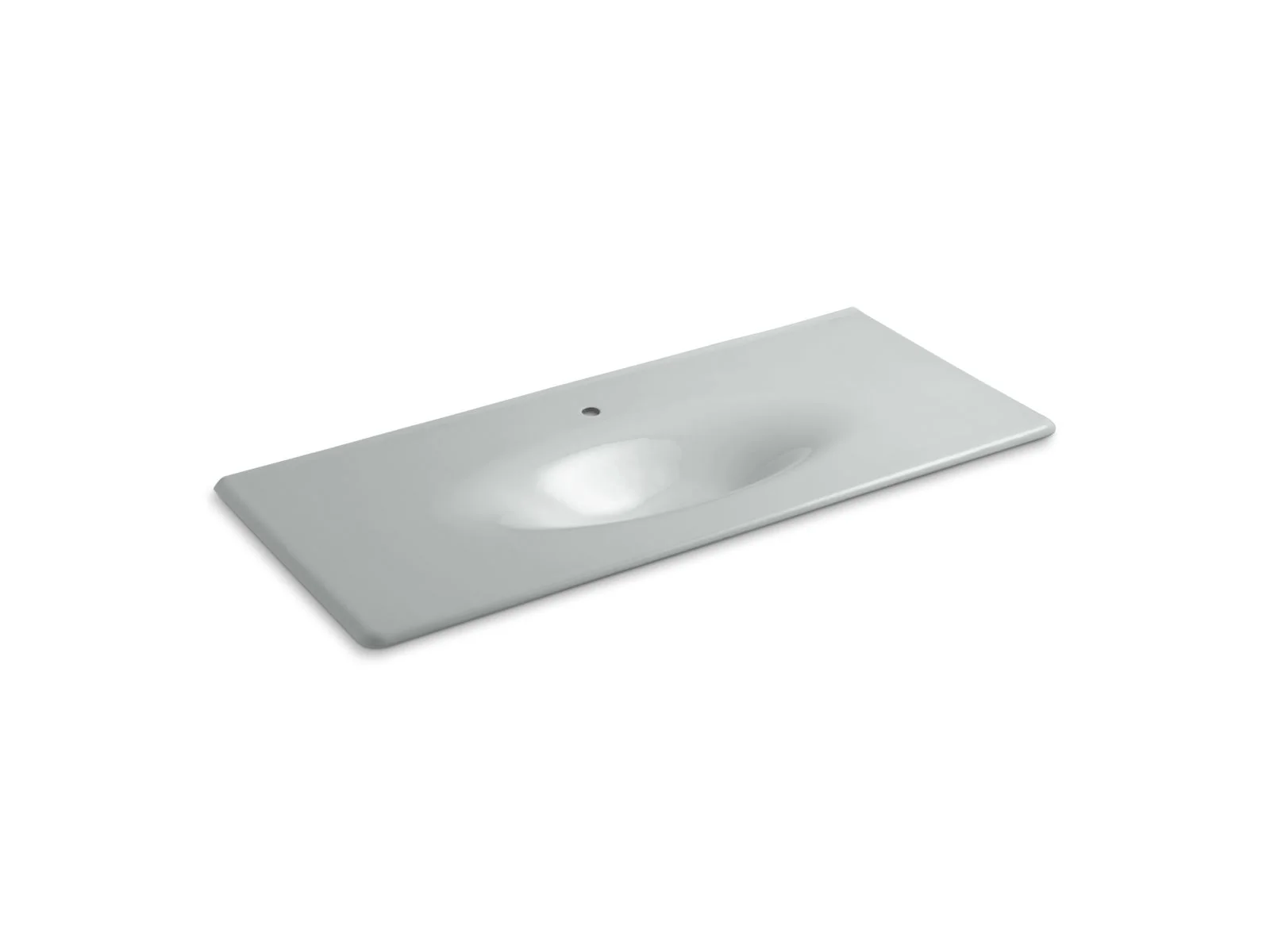KOHLER K-3053-1 Iron/Impressions 49" Enameled cast iron vanity top with integrated oval sink - Image 3