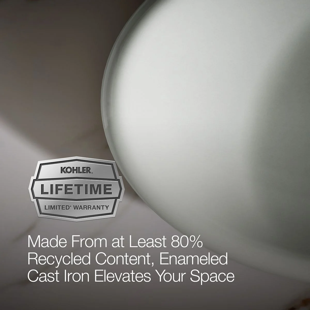 KOHLER K-5403-P5 Iron Plains 20-3/4" oval vessel bathroom sink - Image 14