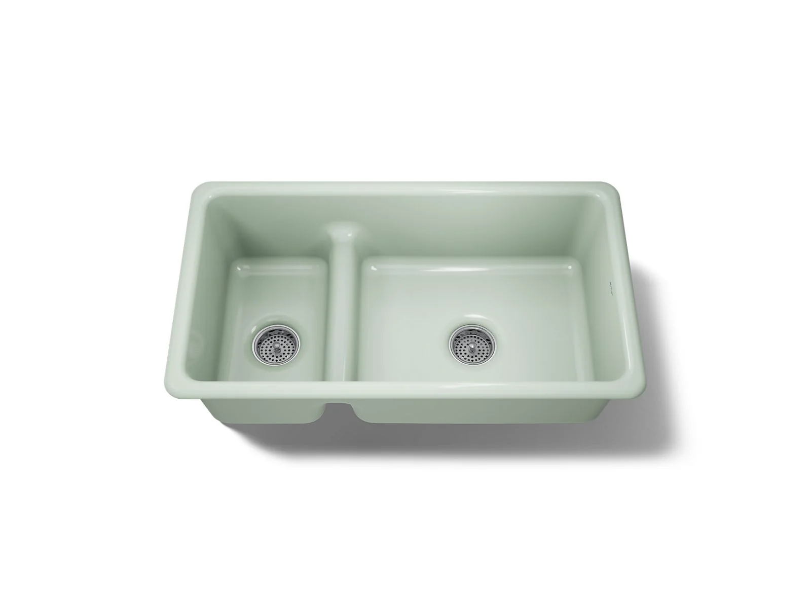 KOHLER K-6625 Iron/Tones Smart Divide 33" top-/undermount double-bowl kitchen sink - Image 28