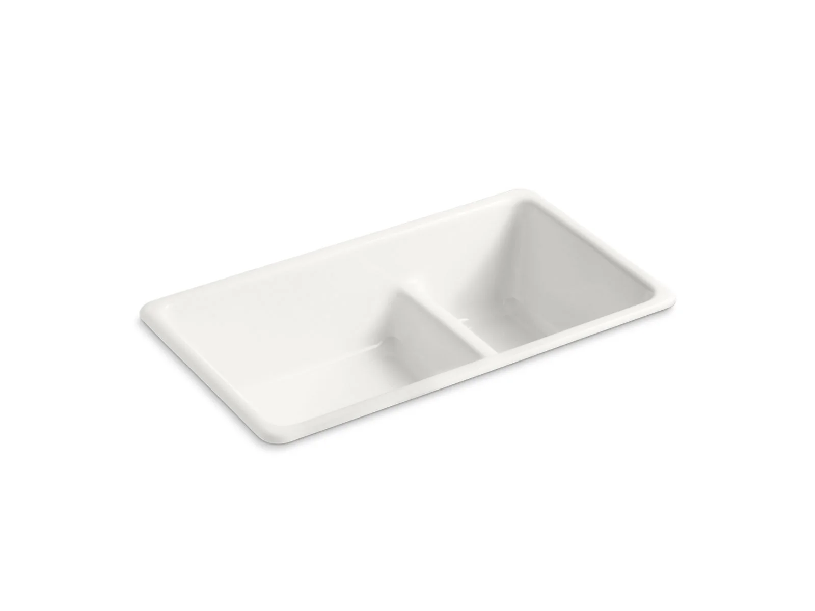 KOHLER K-6625 Iron/Tones Smart Divide 33" top-/undermount double-bowl kitchen sink - Image 9
