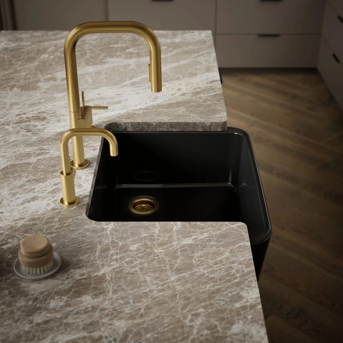 KOHLER K-25766 Ironridge 28" undermount single-bowl farmhouse kitchen sink - Image 19
