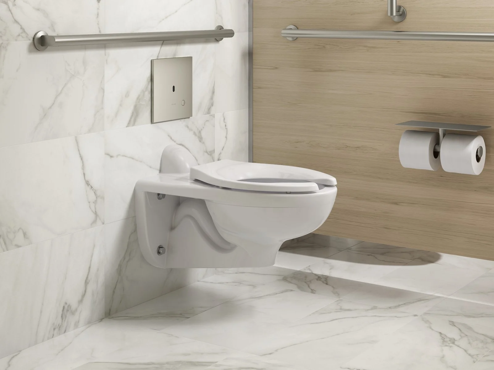 KOHLER K-90TB00L50 Mach Flex Metal faceplate for concealed touchless toilet flushometer, 1.1 gpf - Image 13