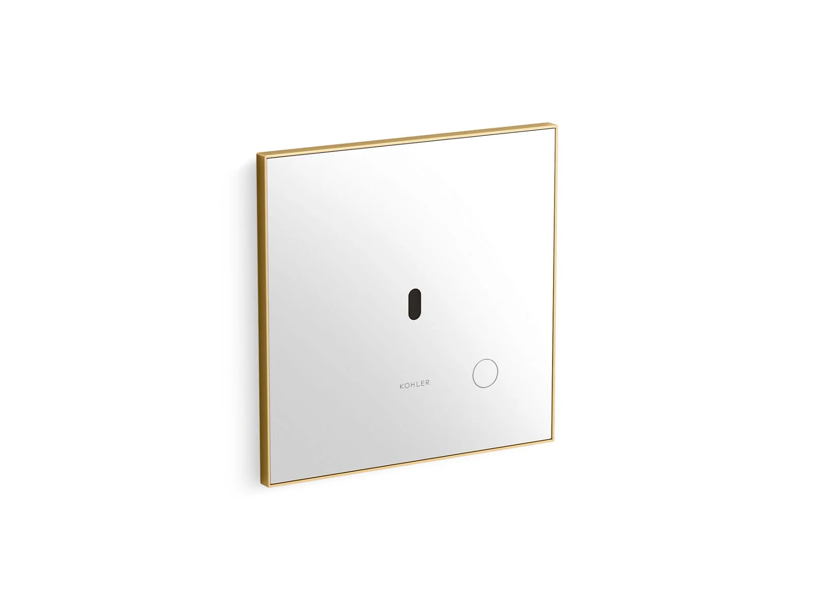 KOHLER K-91TB10L50-0WH Mach Flex Glass faceplate for concealed touchless toilet flushometer, 1.1 gpf