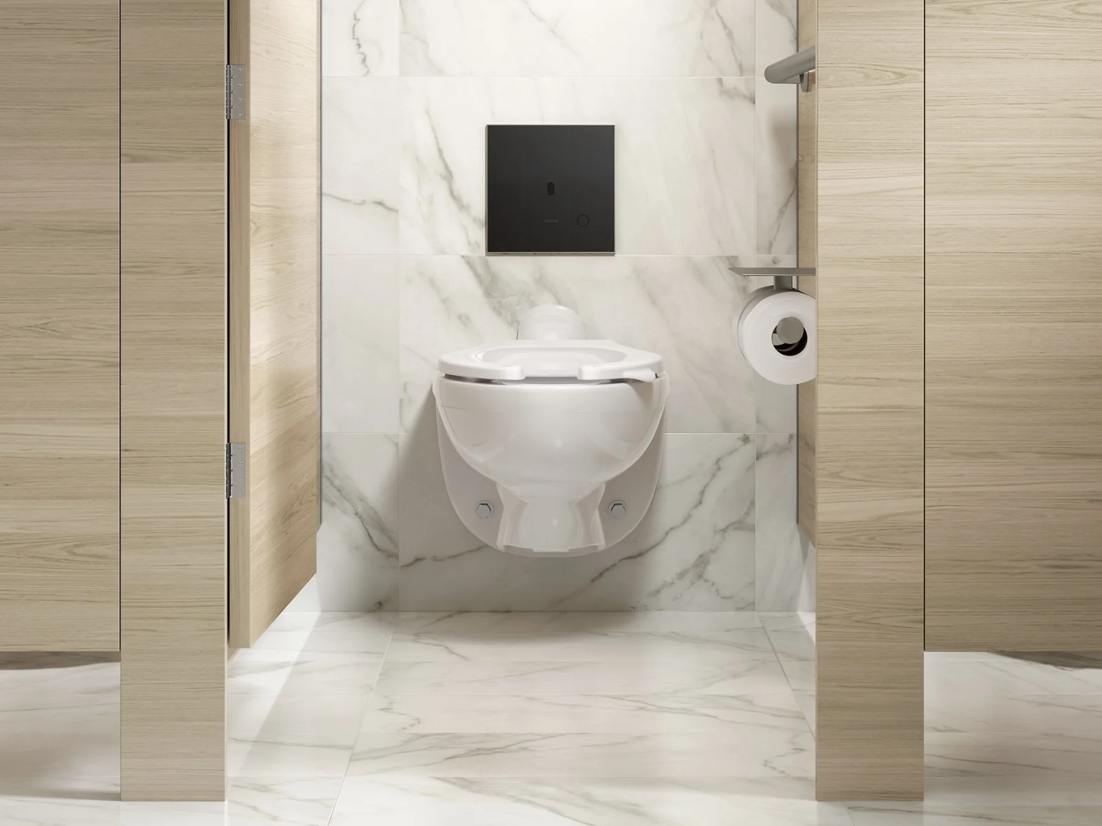 KOHLER K-91TB10N50-7BK Mach Flex Glass faceplate for concealed touchless toilet flushometer, 1.28 gpf - Image 12