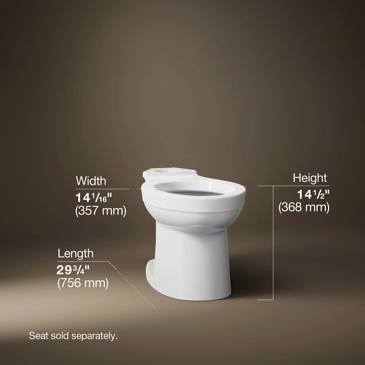 KOHLER K-25086-SS Kingston Elongated toilet bowl - Image 5