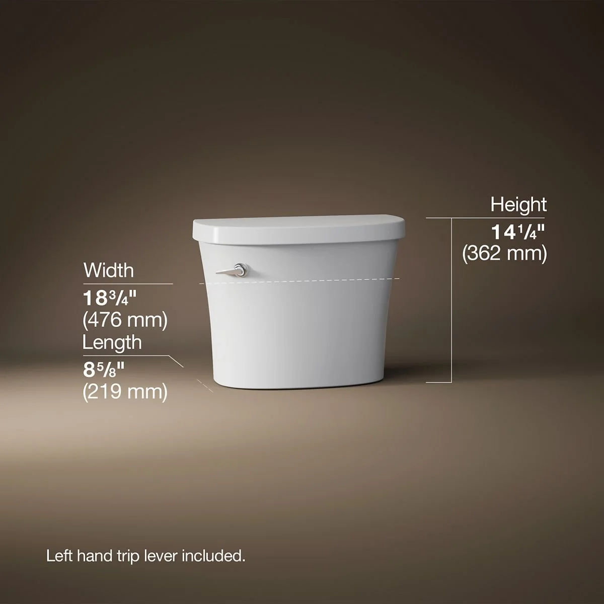 KOHLER K-25100-T Kingston Toilet tank, 1.28 gpf - Image 4