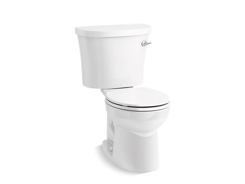 KOHLER K-25097-SSRA Kingston Two-piece round-front toilet, 1.28 gpf
