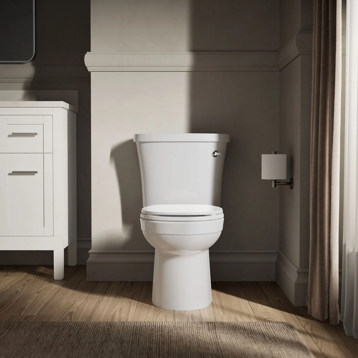 KOHLER K-25097-TR Kingston Two-piece round-front toilet, 1.28 gpf - Image 6