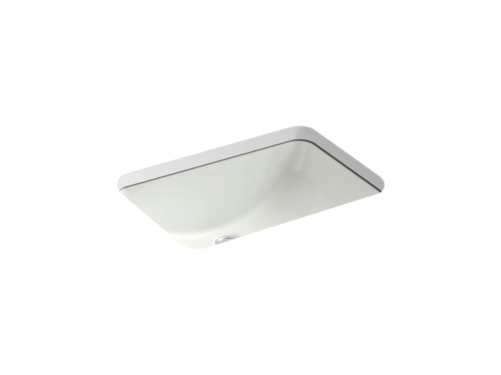 KOHLER K-2214-G Ladena 21" rectangular undermount bathroom sink with glazed underside, no overflow - Image 4