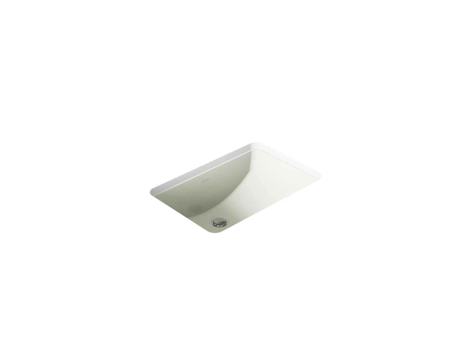 KOHLER K-2214-G Ladena 21" rectangular undermount bathroom sink with glazed underside, no overflow - Image 5