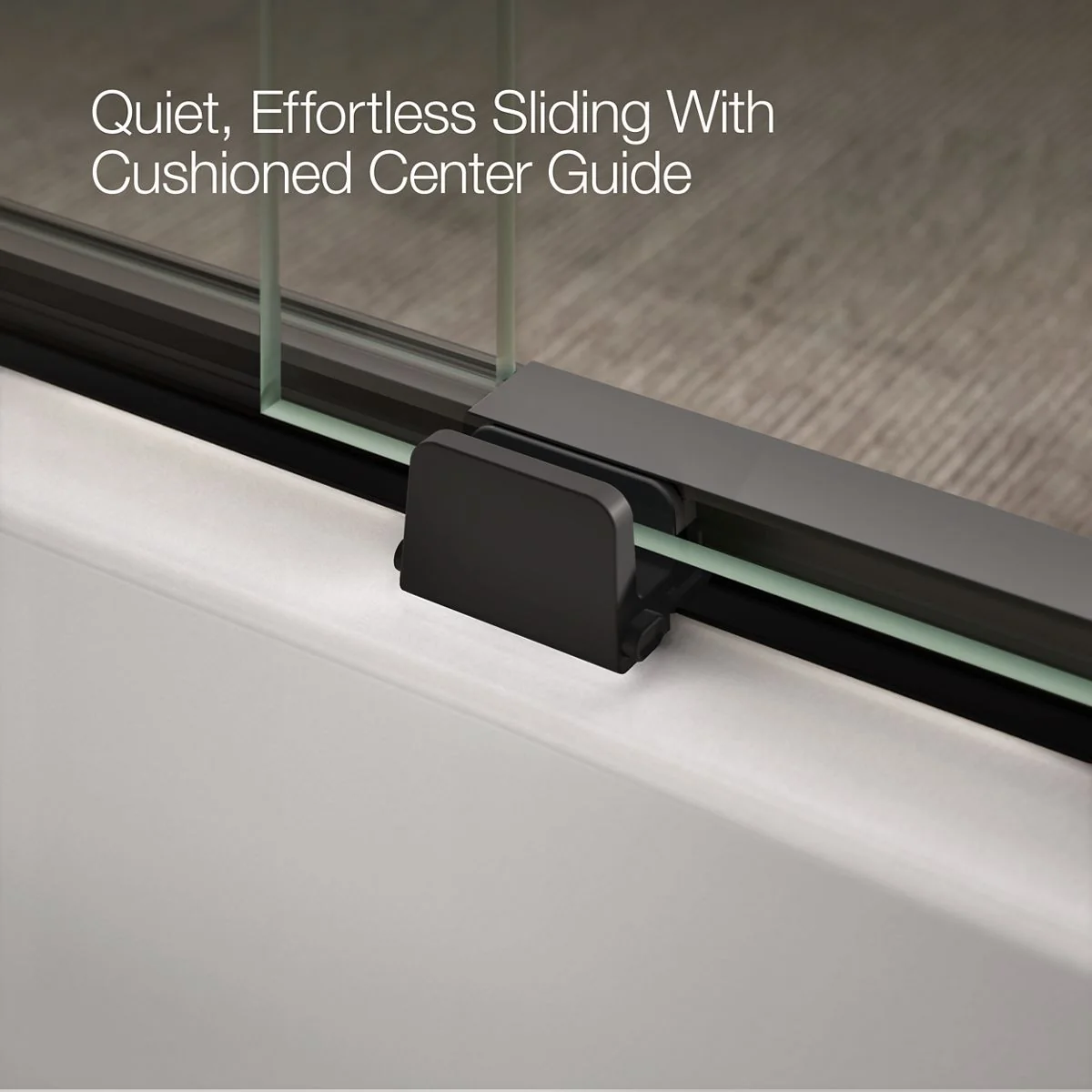 KOHLER K-706006-D3 Levity Sliding bath door, 59-3/4" H x 56-5/8 - 59-5/8" W, with 1/4" thick Frosted glass - Image 8
