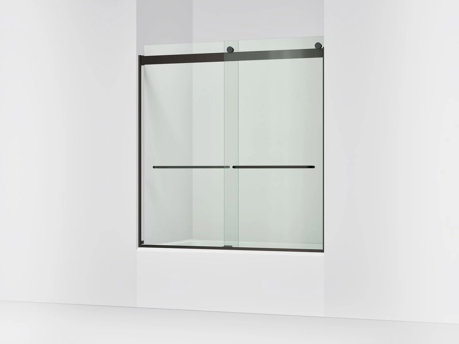 KOHLER K-706004-L Levity Sliding bath door, 62" H x 56-5/8 - 59-5/8" W, with 1/4" thick Crystal Clear glass - Image 17