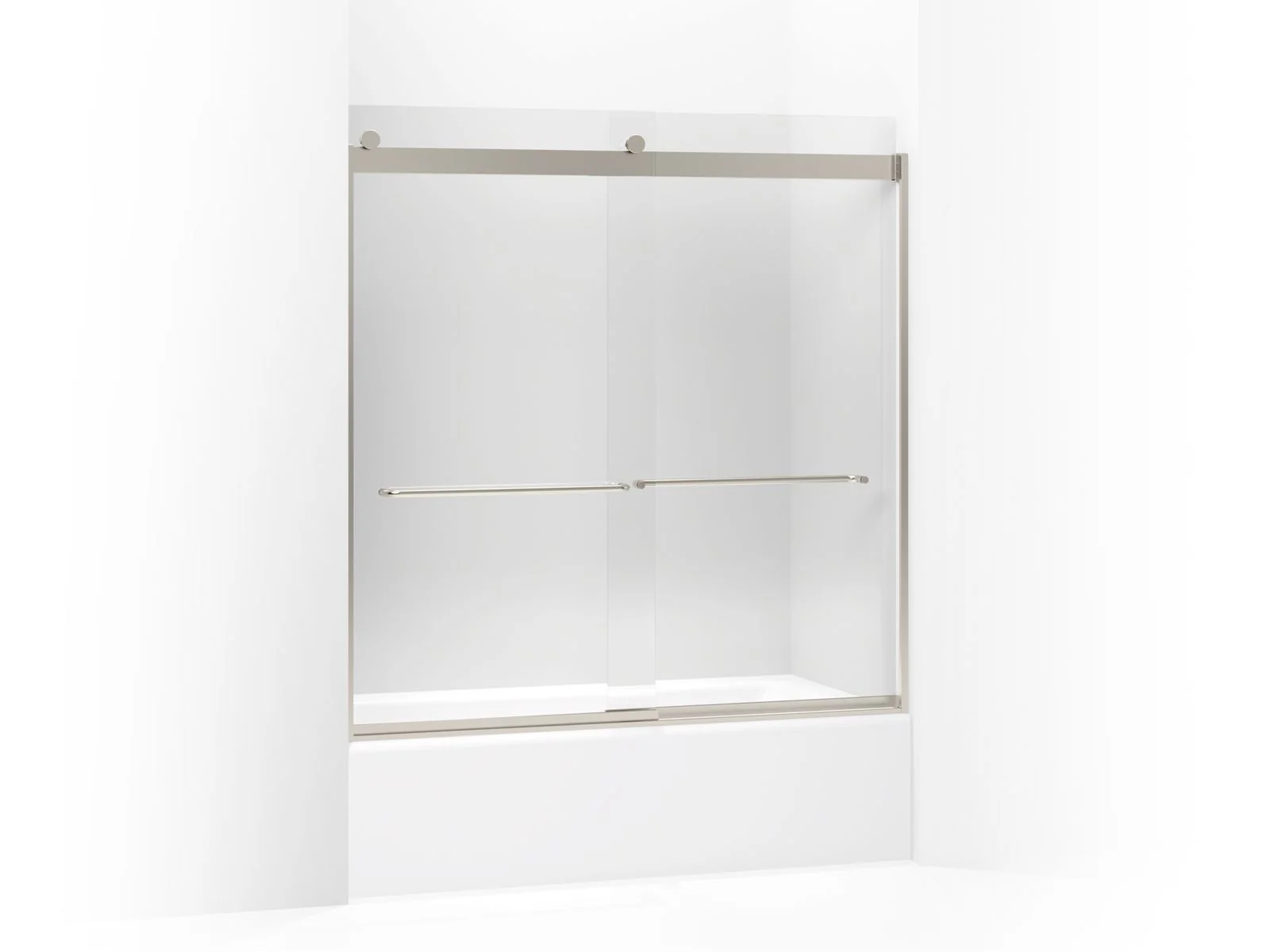 KOHLER K-706004-L Levity Sliding bath door, 62" H x 56-5/8 - 59-5/8" W, with 1/4" thick Crystal Clear glass - Image 5