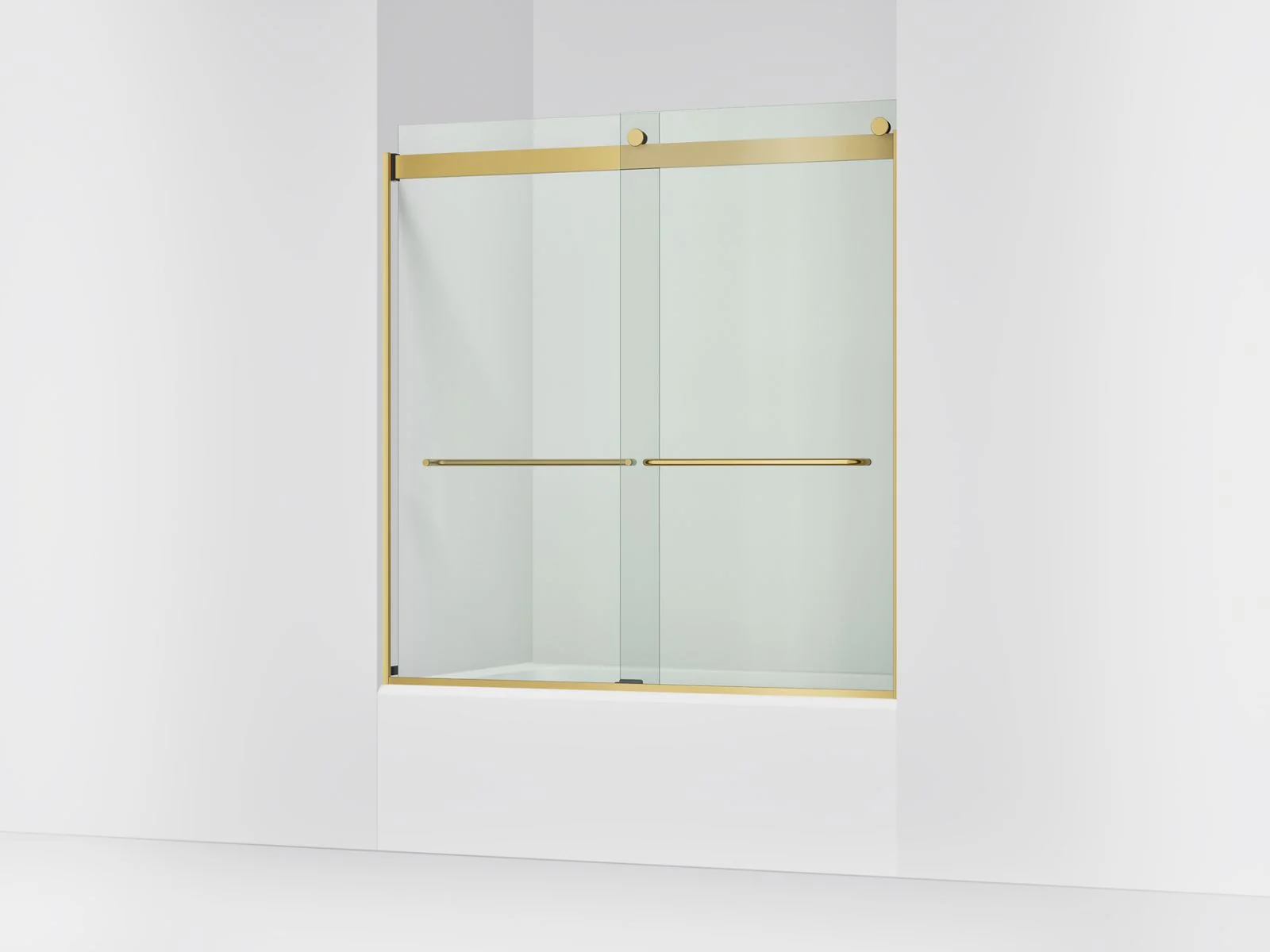 KOHLER K-706004-L Levity Sliding bath door, 62" H x 56-5/8 - 59-5/8" W, with 1/4" thick Crystal Clear glass - Image 7