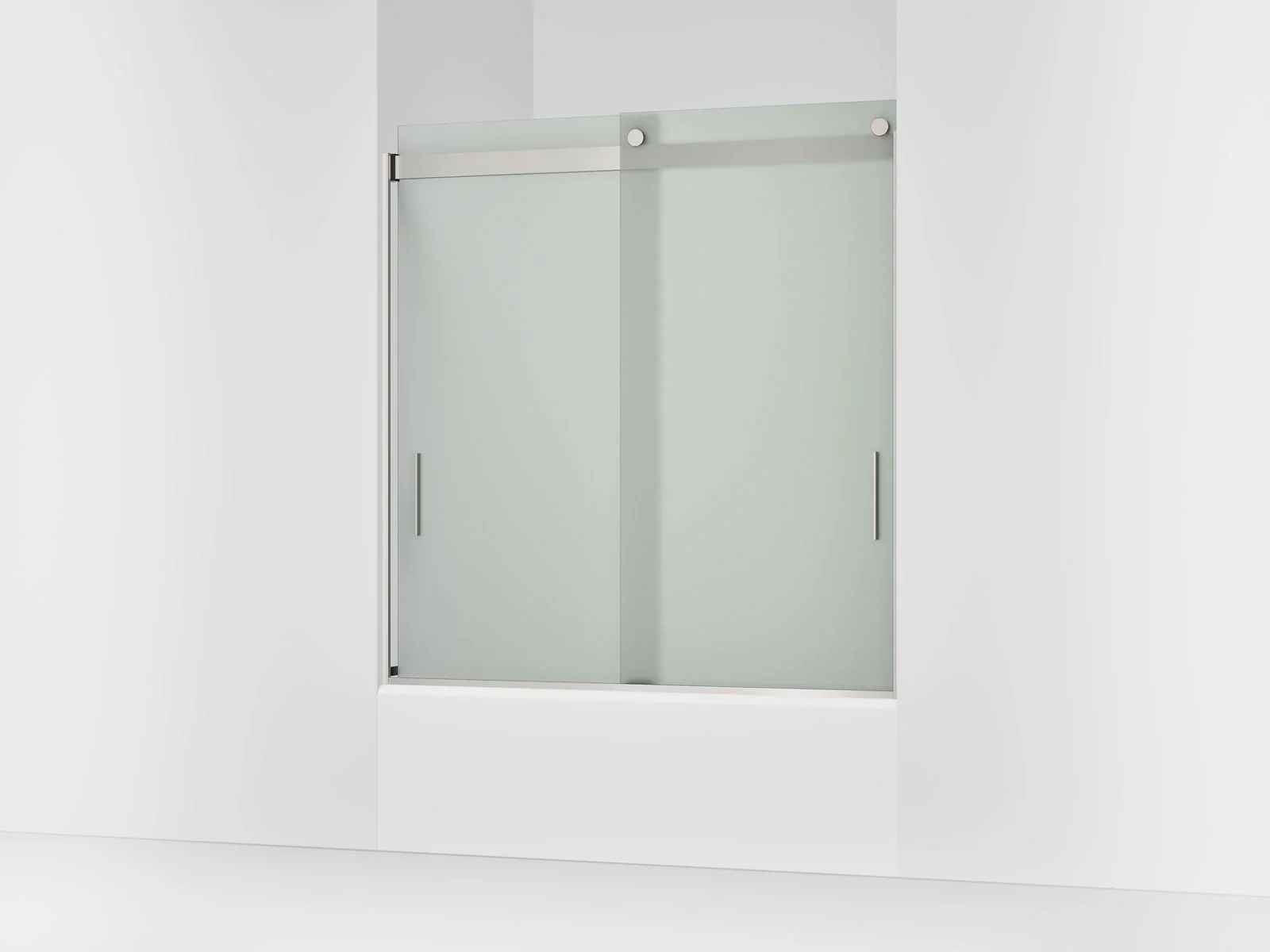 KOHLER K-706000-D3 Levity Sliding bath door, 62" H x 56-5/8 - 59-5/8" W, with 1/4" thick Frosted glass - Image 15