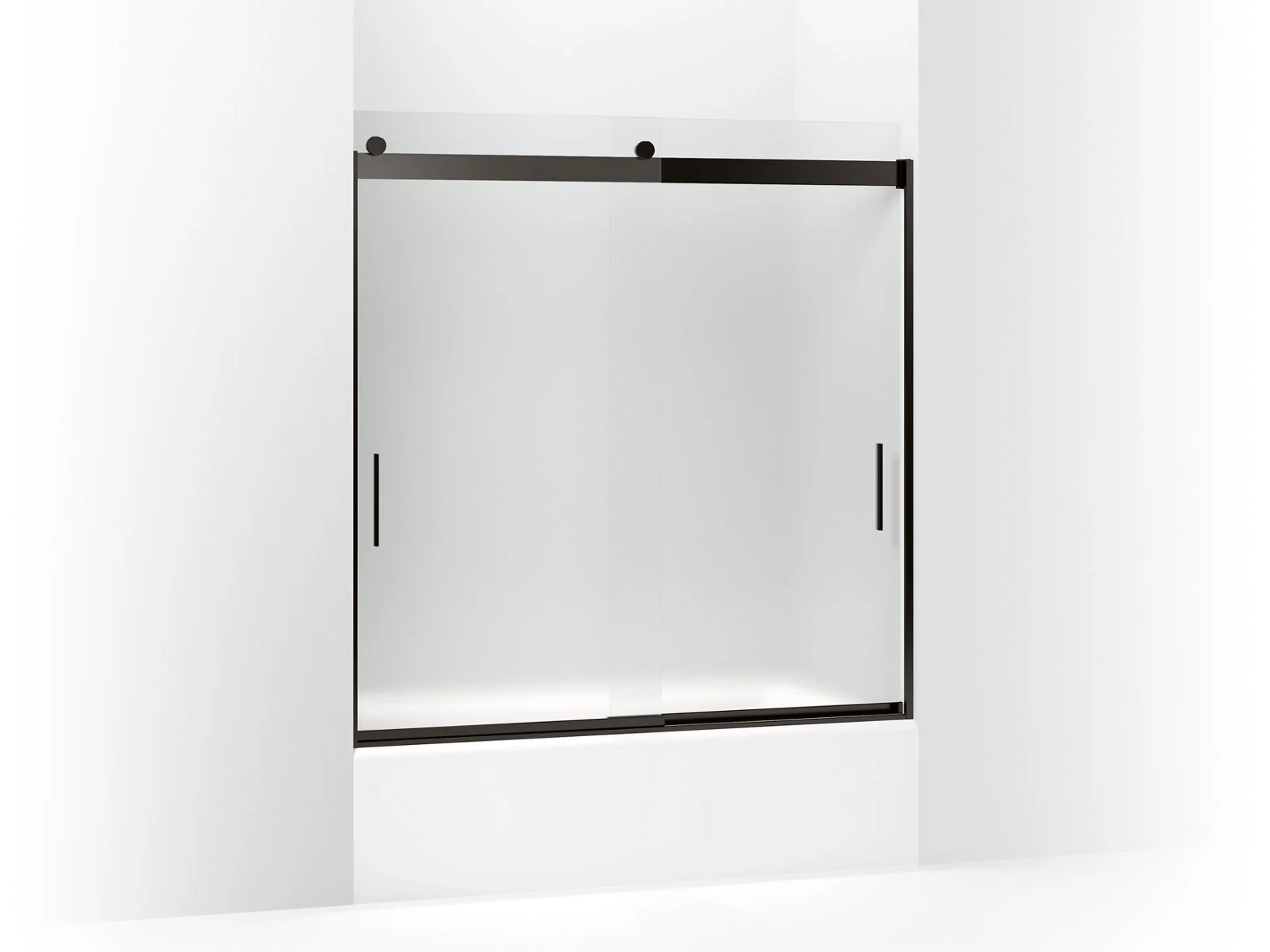 KOHLER K-706000-D3 Levity Sliding bath door, 62" H x 56-5/8 - 59-5/8" W, with 1/4" thick Frosted glass - Image 2