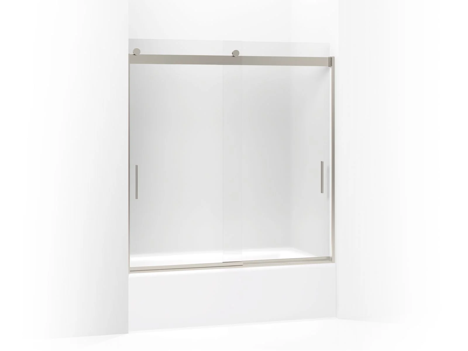 KOHLER K-706000-D3 Levity Sliding bath door, 62" H x 56-5/8 - 59-5/8" W, with 1/4" thick Frosted glass - Image 4