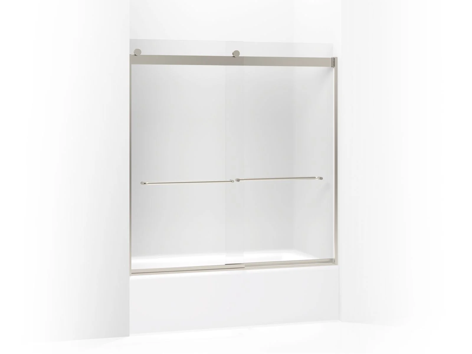KOHLER K-706004-D3 Levity Sliding bath door, 62" H x 56-5/8 - 59-5/8" W, with 1/4" thick Frosted glass - Image 4