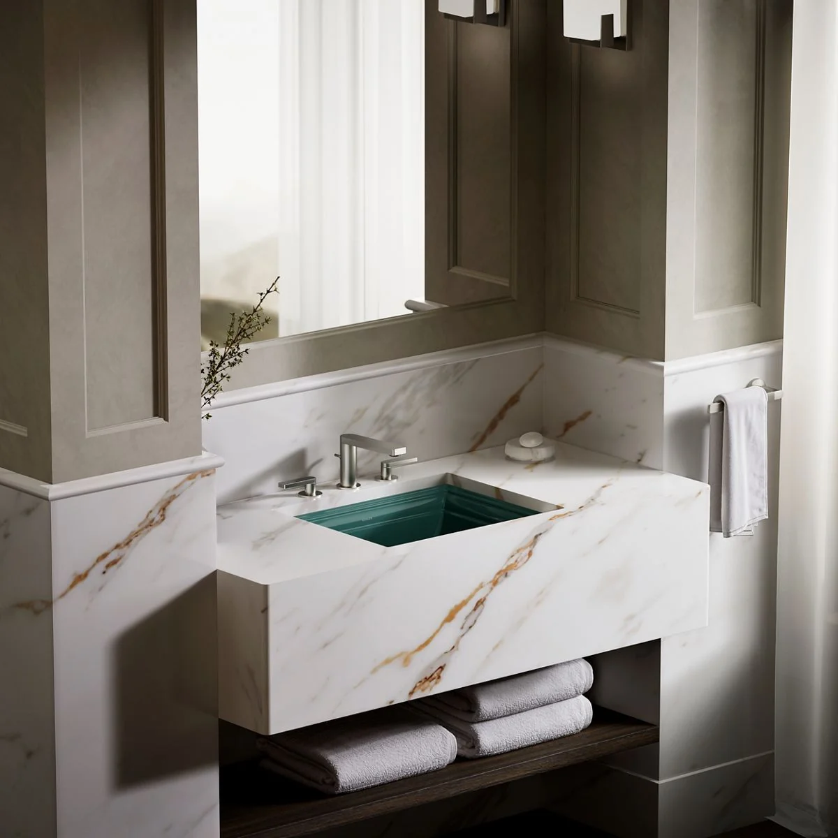 KOHLER K-2339 Memoirs 20" rectangular undermount bathroom sink - Image 37