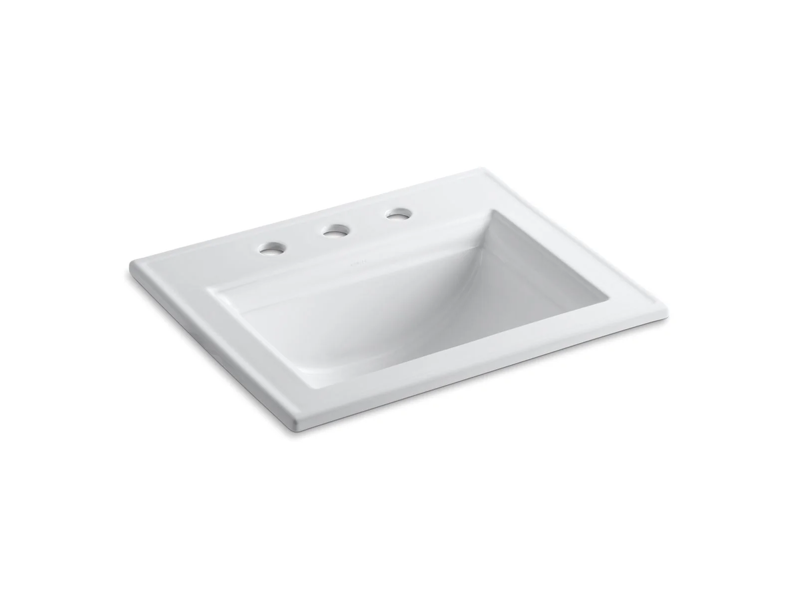 KOHLER K-2337-8 Memoirs 22-3/4" rectangular drop-in bathroom sink
