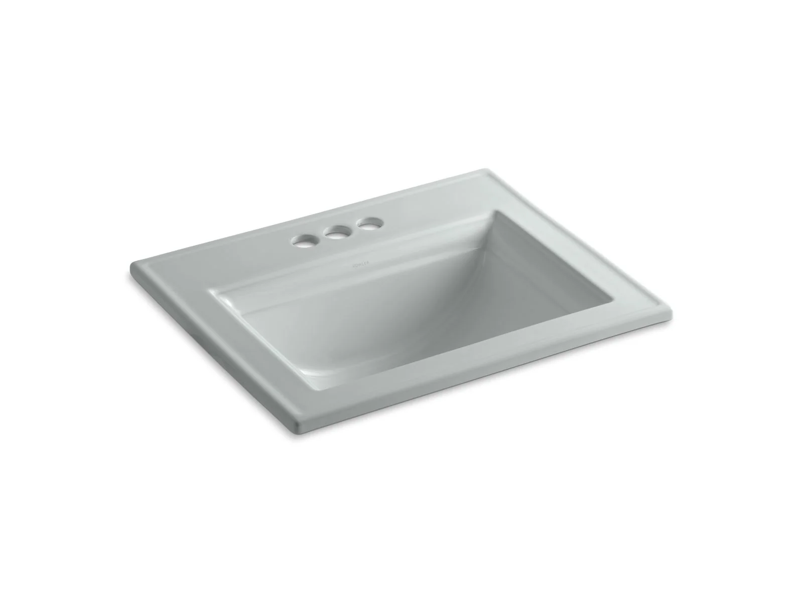 KOHLER K-2337-4 Memoirs 22-3/4" rectangular drop-in bathroom sink - Image 3