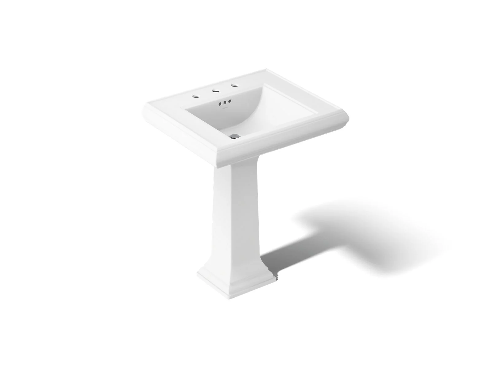 KOHLER K-2258-8 Memoirs 27-1/4" rectangular pedestal bathroom sink - Image 33