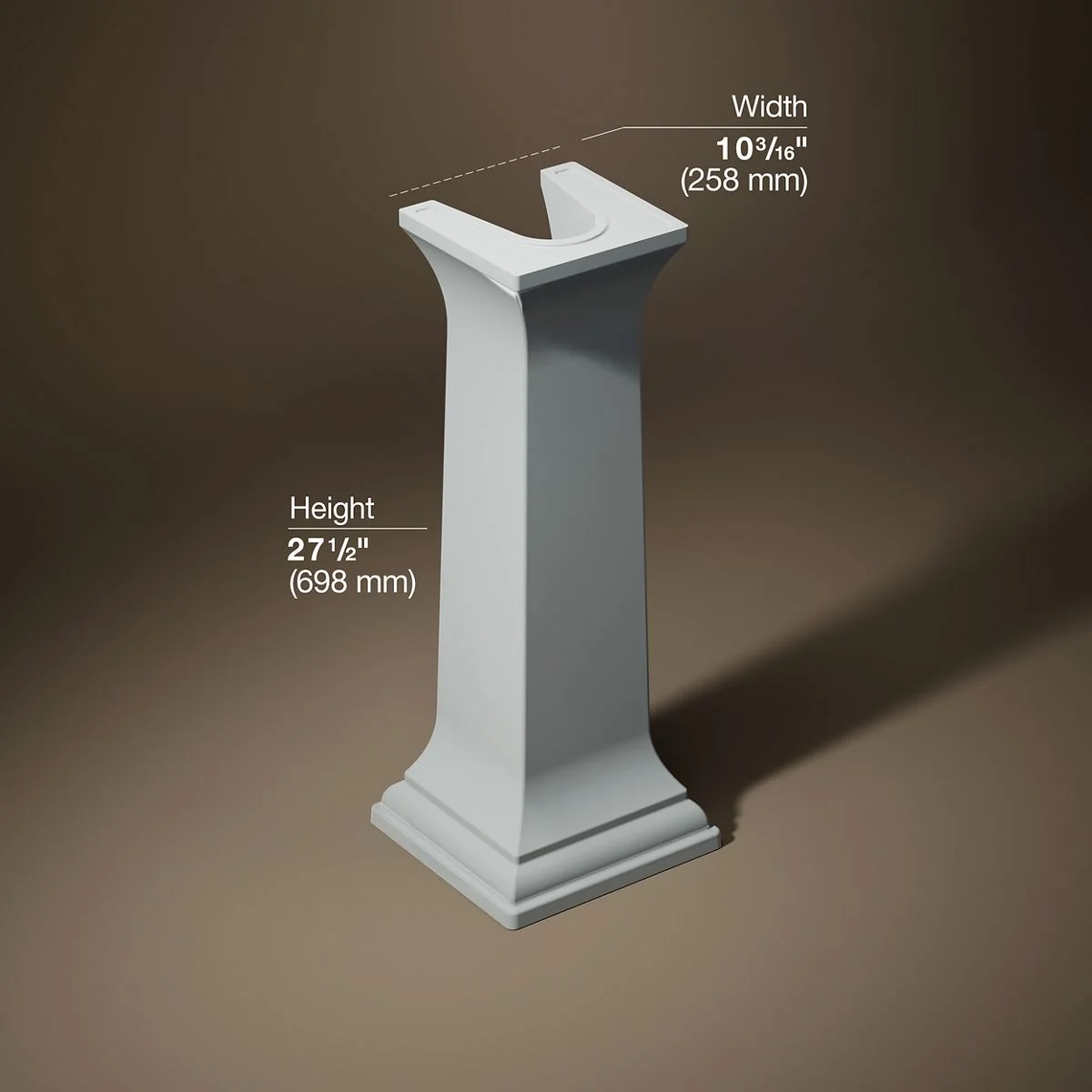 KOHLER K-2267 Memoirs Bathroom sink pedestal - Image 35