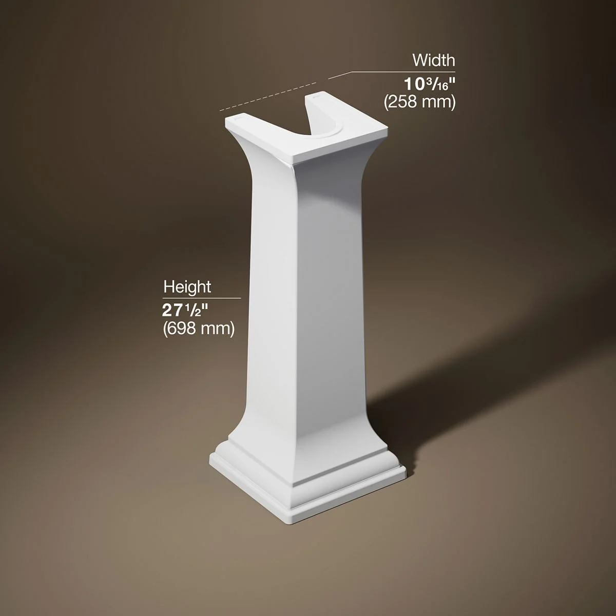 KOHLER K-2267 Memoirs Bathroom sink pedestal - Image 55