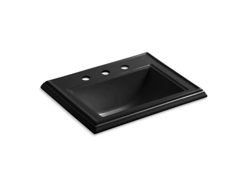 KOHLER K-2241-8 Memoirs Classic Classic drop-in bathroom sink with 8" widespread faucet holes - Image 3