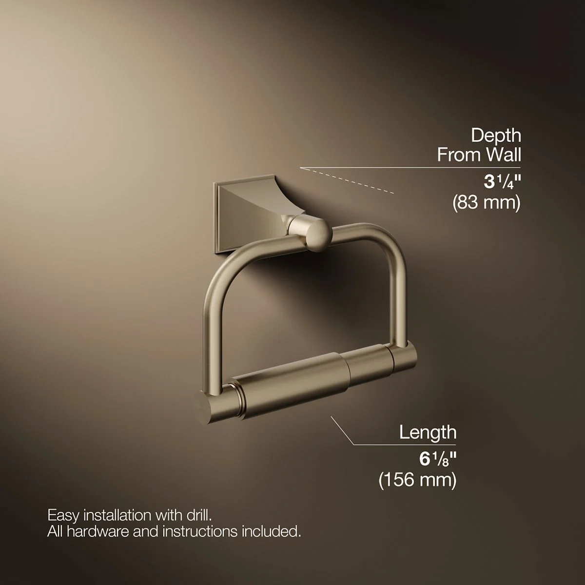 KOHLER K-490 Memoirs Toilet paper holder - Image 12