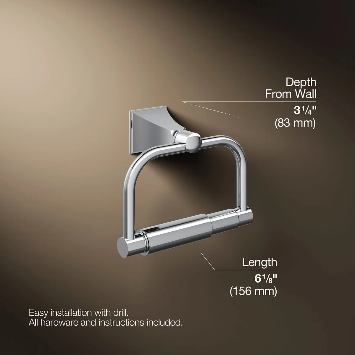 KOHLER K-490 Memoirs Toilet paper holder - Image 7