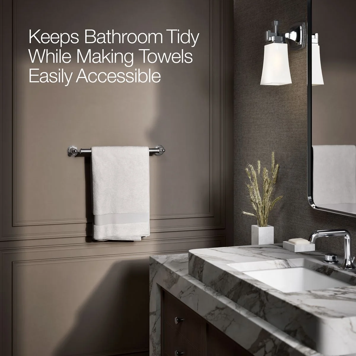 KOHLER K-13108 Pinstripe 18" towel bar - Image 6
