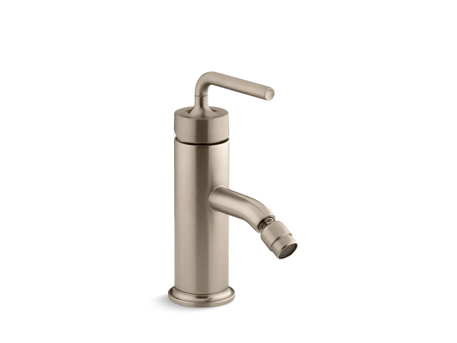 KOHLER K-14434-4A Purist Horizontal swivel spray aerator bidet faucet with straight lever handle - Image 6