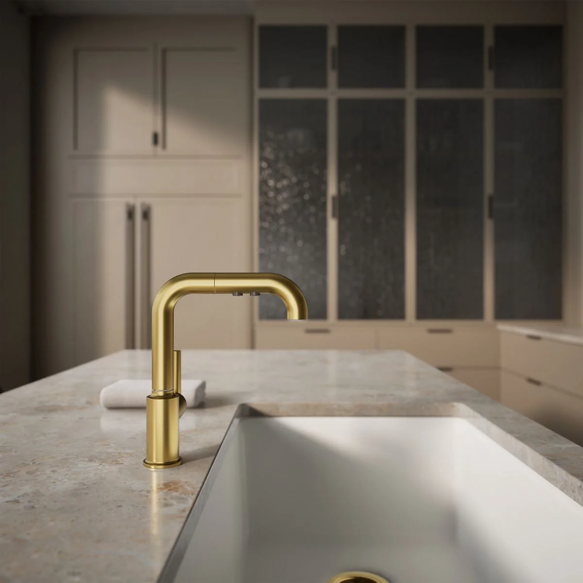KOHLER K-7506 Purist Pull-out kitchen sink faucet with three-function sprayhead - Image 12