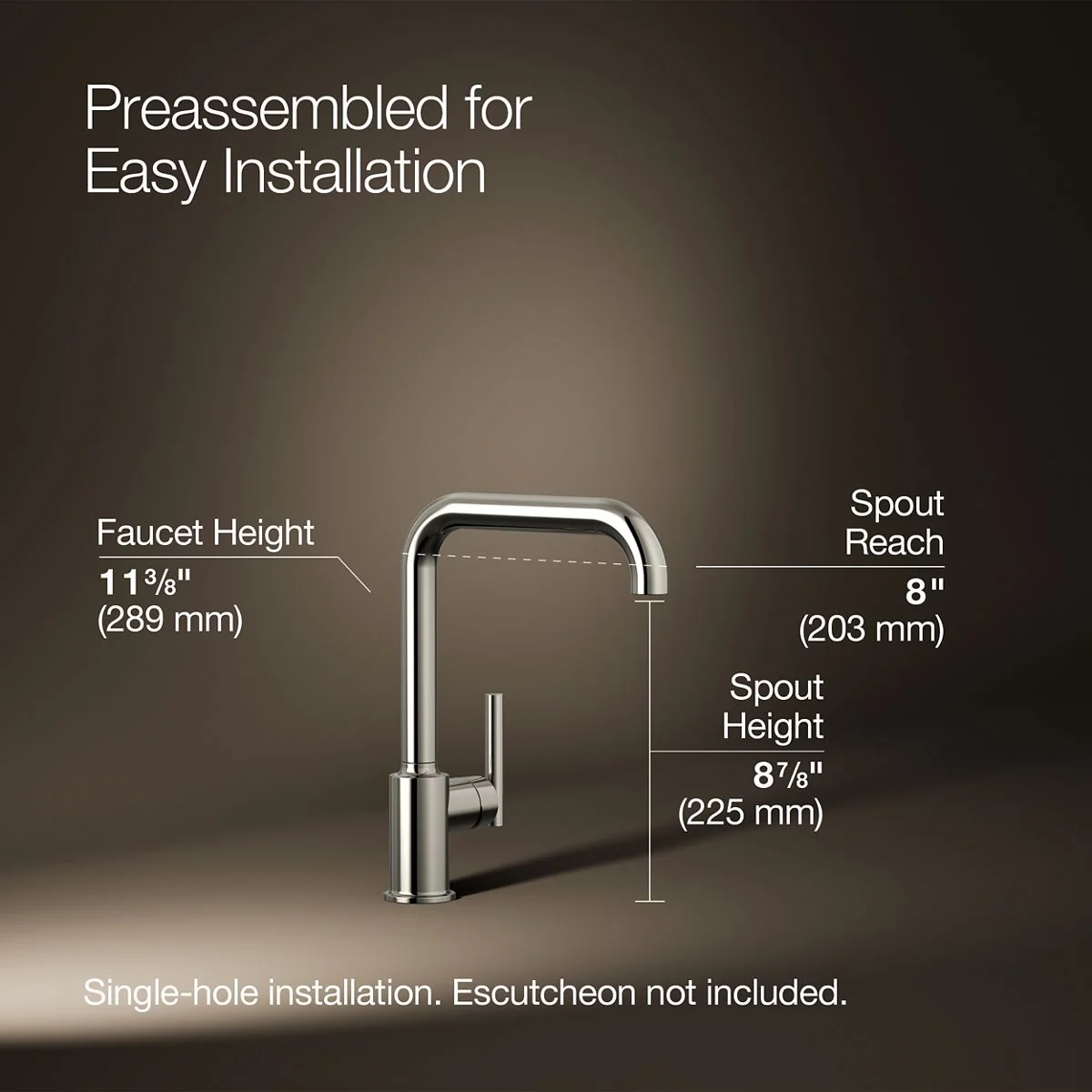 KOHLER K-7507 Purist Single-handle kitchen sink faucet - Image 39