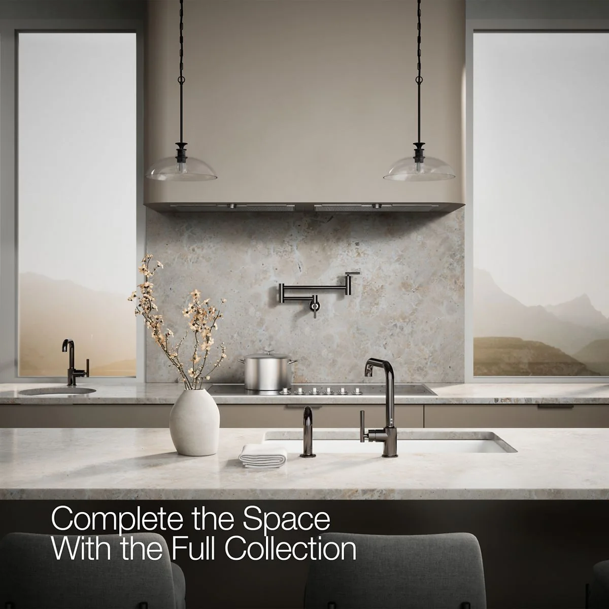 KOHLER K-7508 Purist Single-handle kitchen sink faucet with side sprayer - Image 42