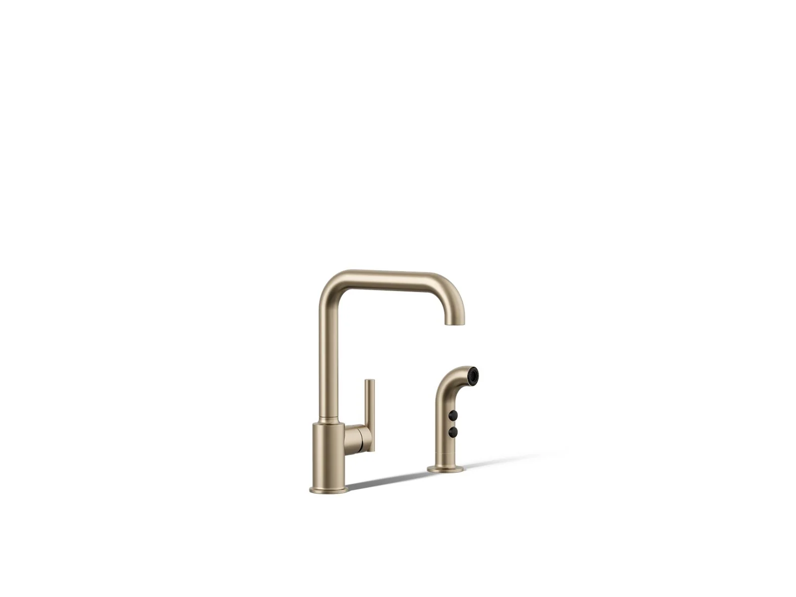 KOHLER K-7508 Purist Single-handle kitchen sink faucet with side sprayer - Image 7