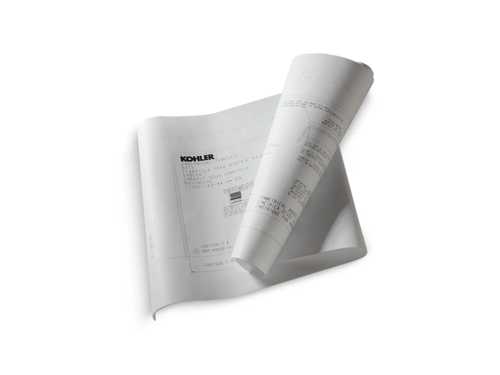 KOHLER K-137 RÃªve 36" undermount kit for BubbleMassage air bath - Image 2